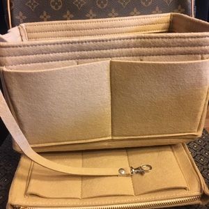 Purse Tote SMALL Insert+ Zip Case  Organizer Bag NO key strap included
